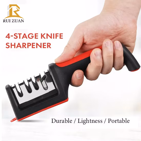 Afilador de cuchillos portátil.  Herramienta de afilado manual de cuchillas de tungsteno y cerámica Esg10143