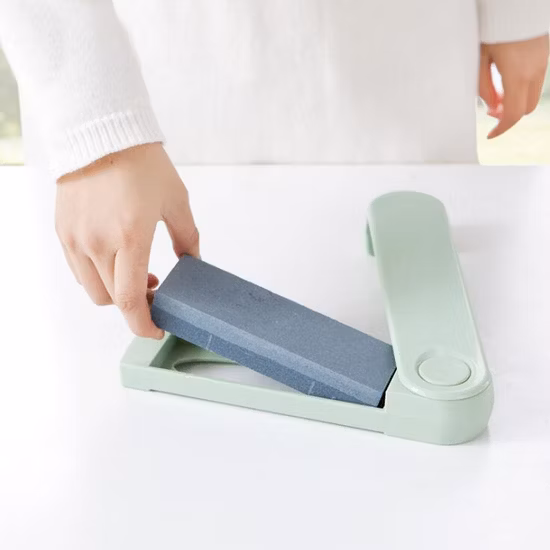 Afilador de cuchillos plegable de doble cara Afilador de bolsillo portátil Cuchillo de diamante Piedra para afilar Herramientas de cocina al aire libre Wbb11982